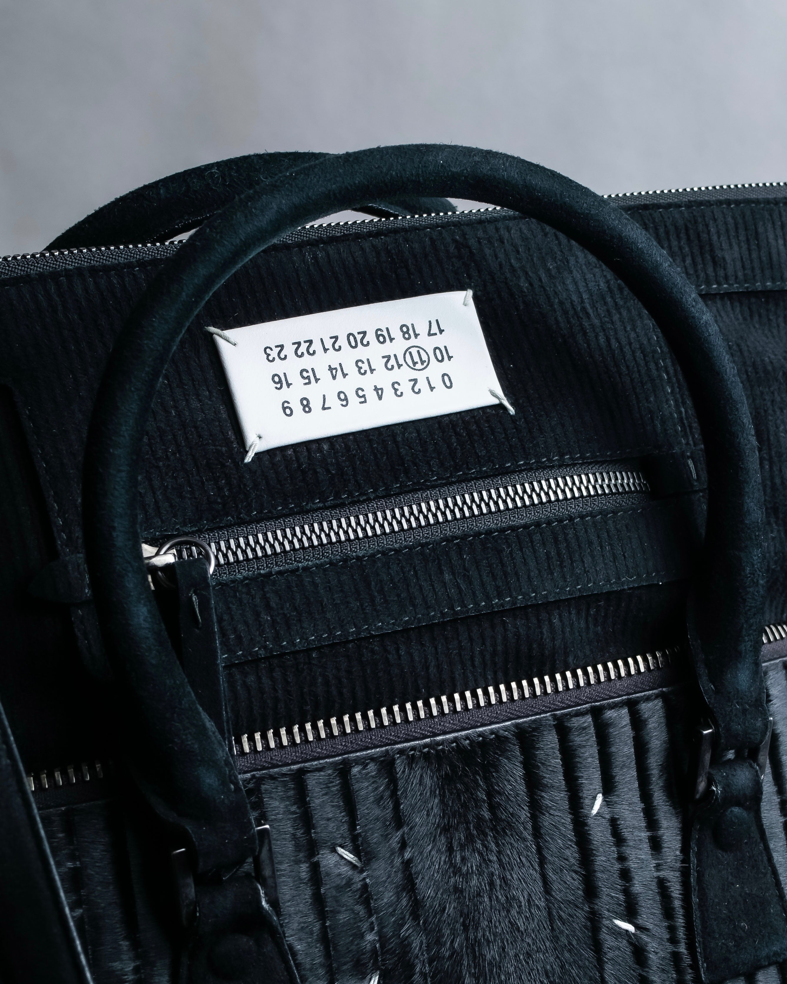 "MAISON MARGIELA" 5AC Harako leather corduroy combination 2way bag