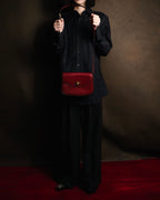 "CELINE" 2019-22 Heritage turn-lock box calf shoulder bag