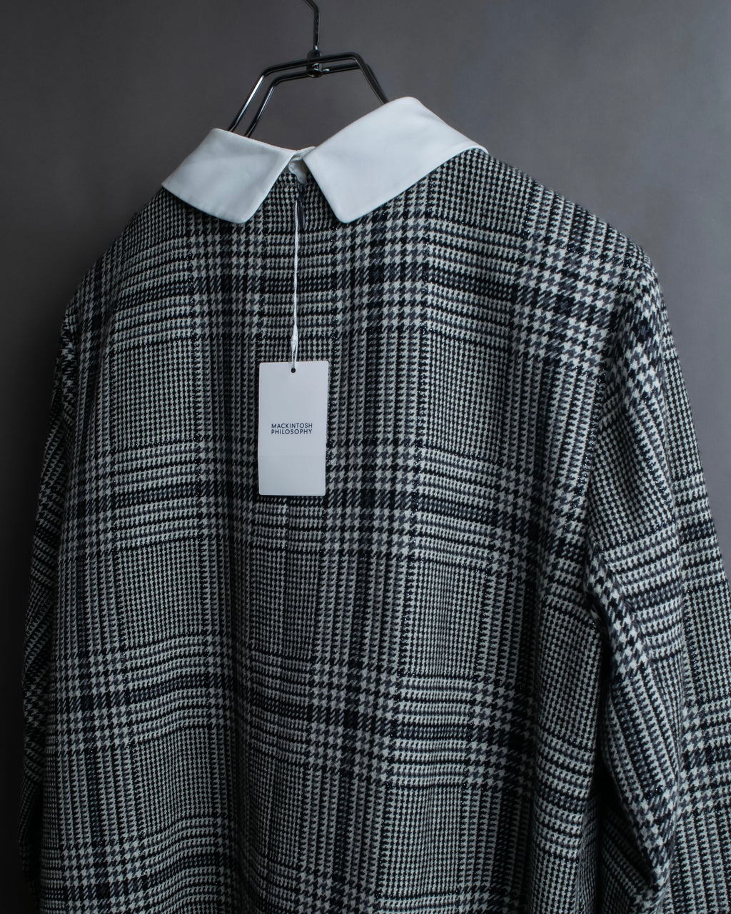 "MACKINTOSH" Glen check pattern straight line dress