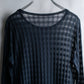 "ISSEY MIYAKE" Checkered see through pullover