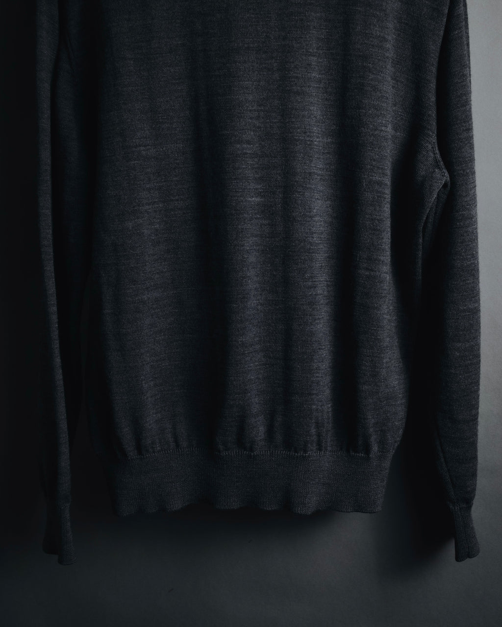 "YVES SAINT LAURENT" 80’s-90’s embroidered logo wool knit sweater