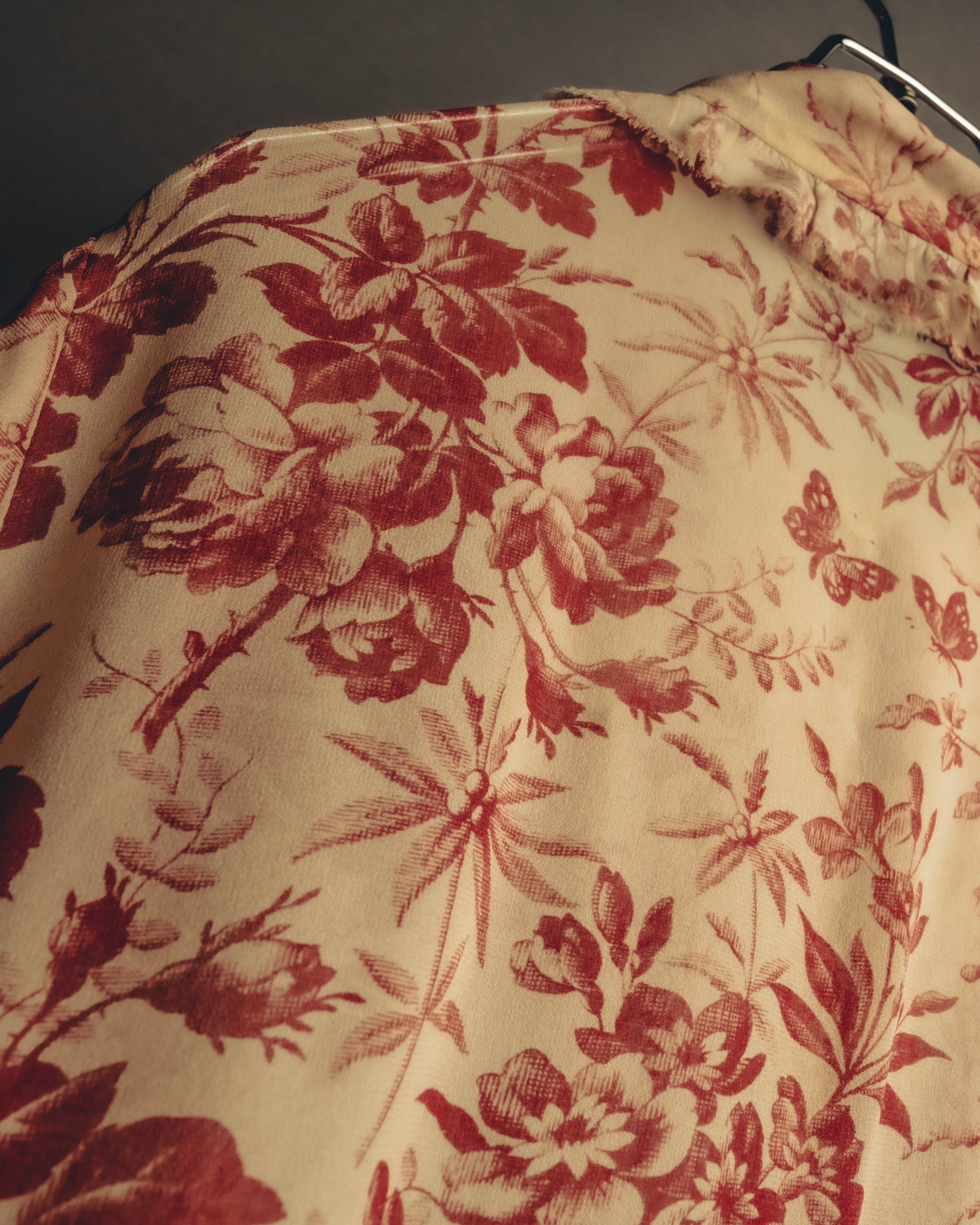 -SPECIAL- "GUCCI" 2010's-20's Romantic floral ruffle blouse