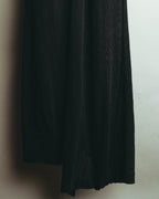 “Yohji Yamamoto” 2010’s sheer cotton ribbed long dress