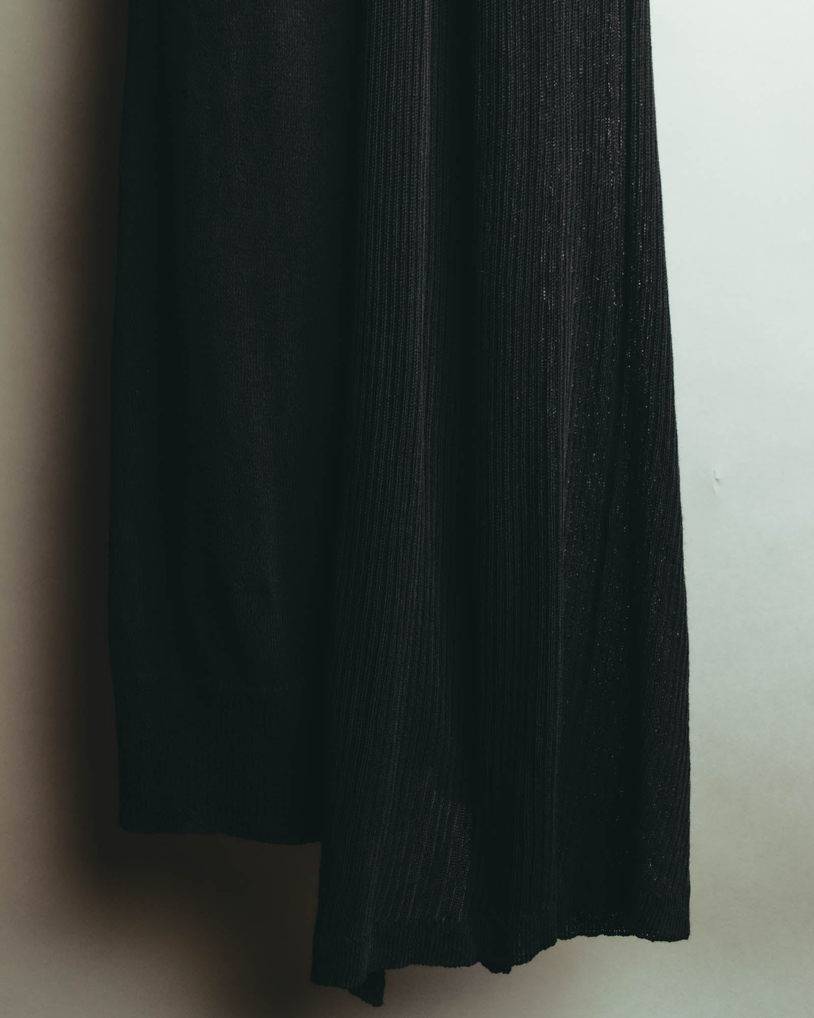 “Yohji Yamamoto” 2010’s sheer cotton ribbed long dress