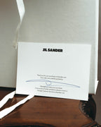 -SPECIAL- "Jil Sander" 2023 Elegant rayon skipper mock-neck shift dress