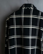 "Christian Dior Large check pattern tailored coat