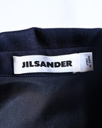 JIL SANDER/ 2015 Shape Designed Wool Shirt Coat Navy