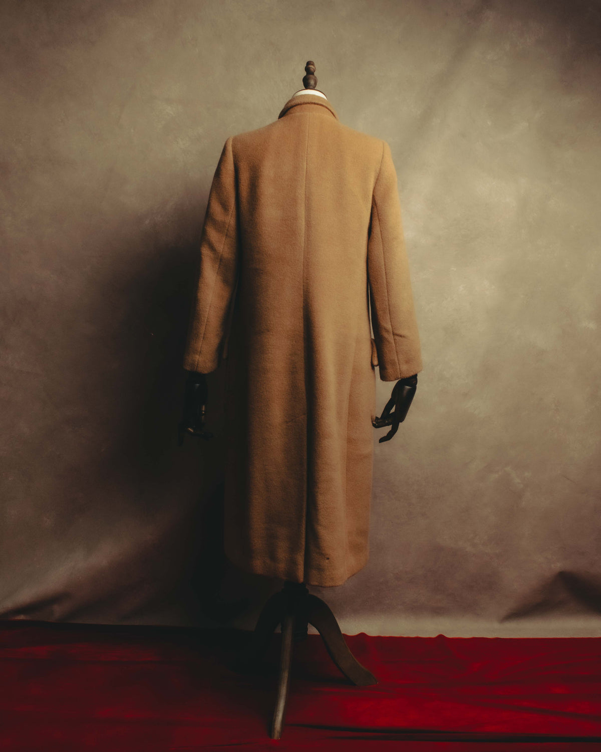 "VALENTINO MISS V" 80's-90's Camel hair single-breasted coat