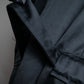 "BALENCIAGA" Glossy cotton military detail belted coat