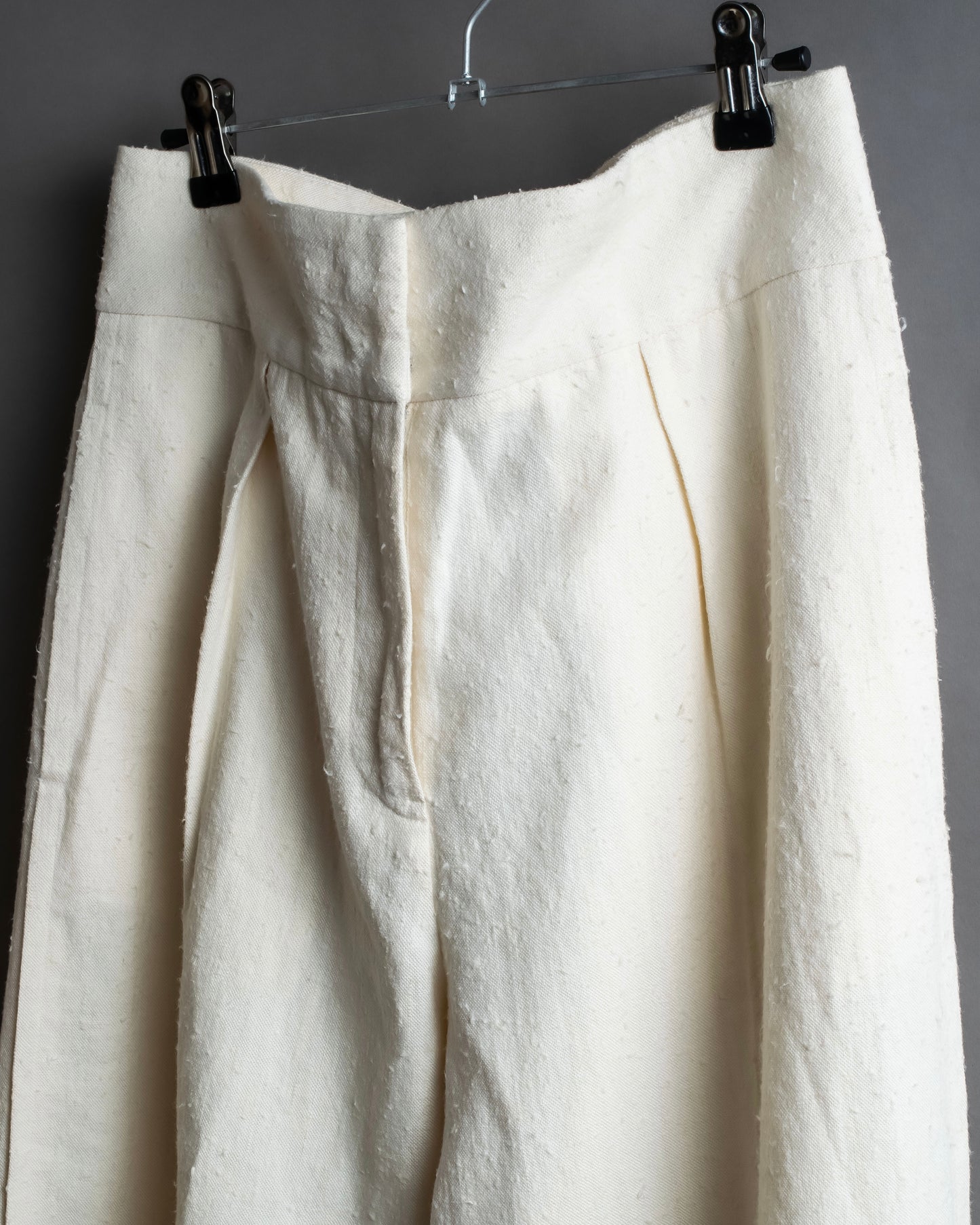 "JIL SANDER" Deep pleat wide tapered slacks