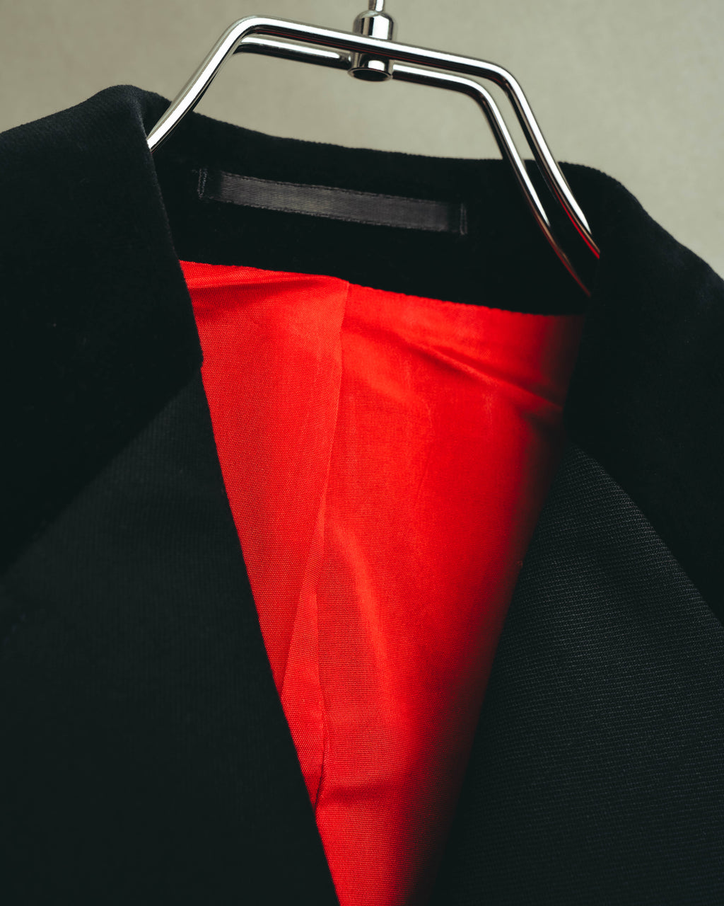 -SPECIAL- “HERMES” 00’s Technical wool equestrian jacket with red lining