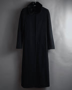 Abrigo con cuello de piel súper largo de los años 90-00 de MAX&Co.