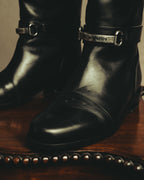 "Yves Saint Laurent" 90's Logo hardware knee-high boots