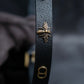 "Christian Dior" Mystical motif leather bracelet