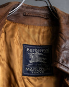 "Burberrys" Vintage-inspired leather oversized trench coat