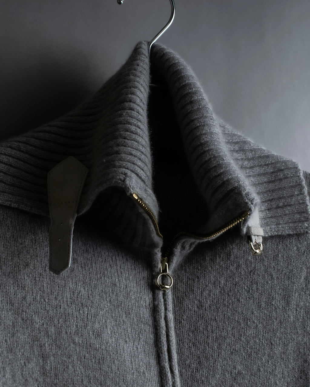 "GUCCI" Cashmere brand double zipper blouson