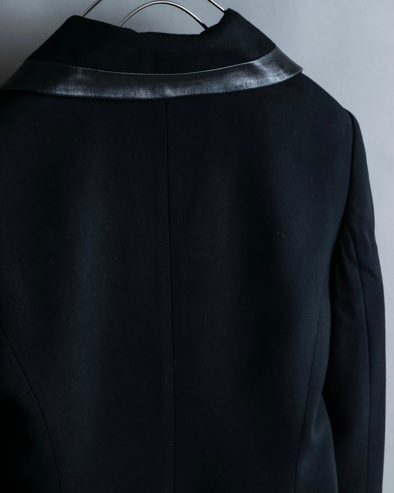 "JEAN-LOUIS SCHERRER" tailored leather lapel jacket