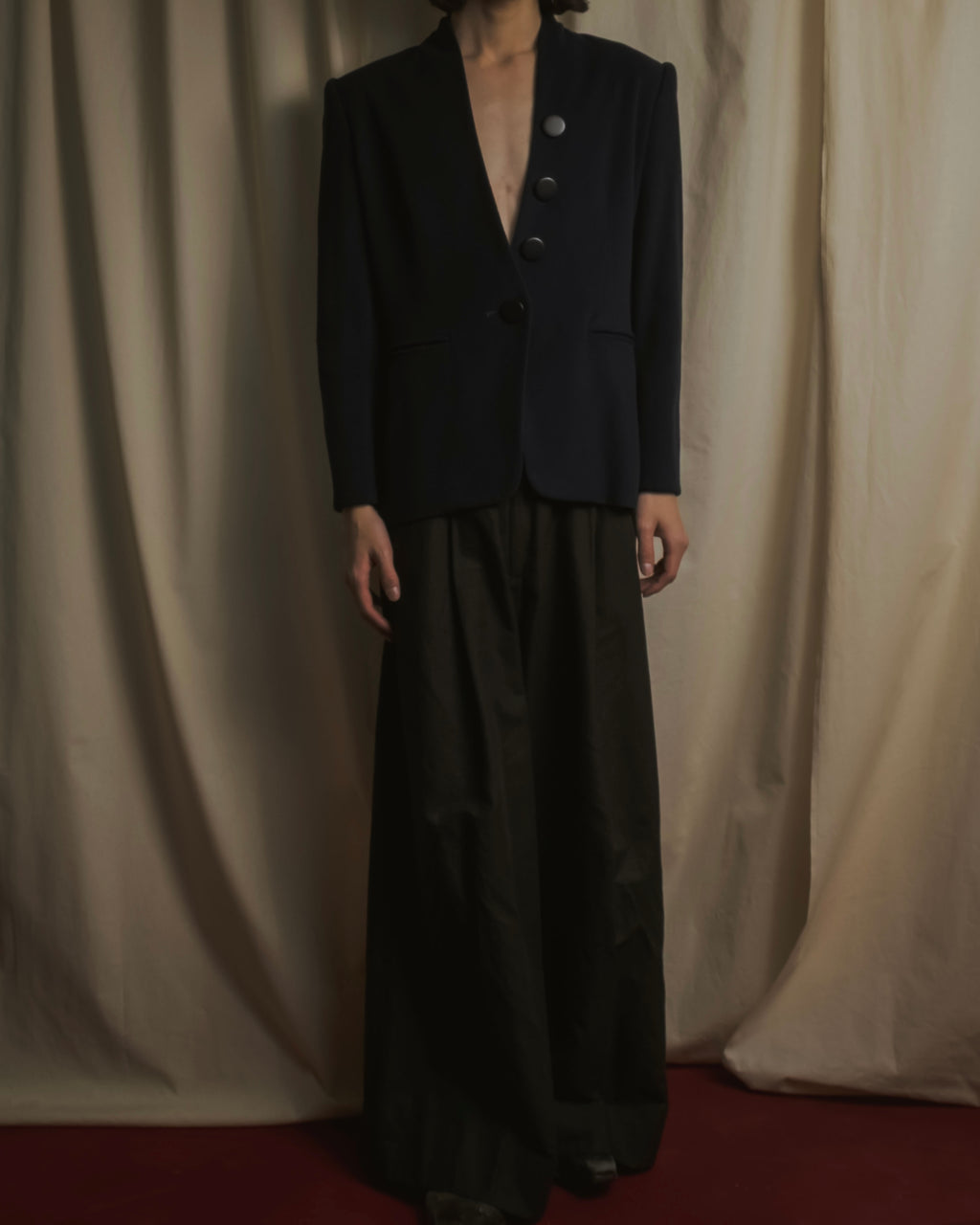 Chaqueta de cuello alto estilo años 90 de Christian Dior