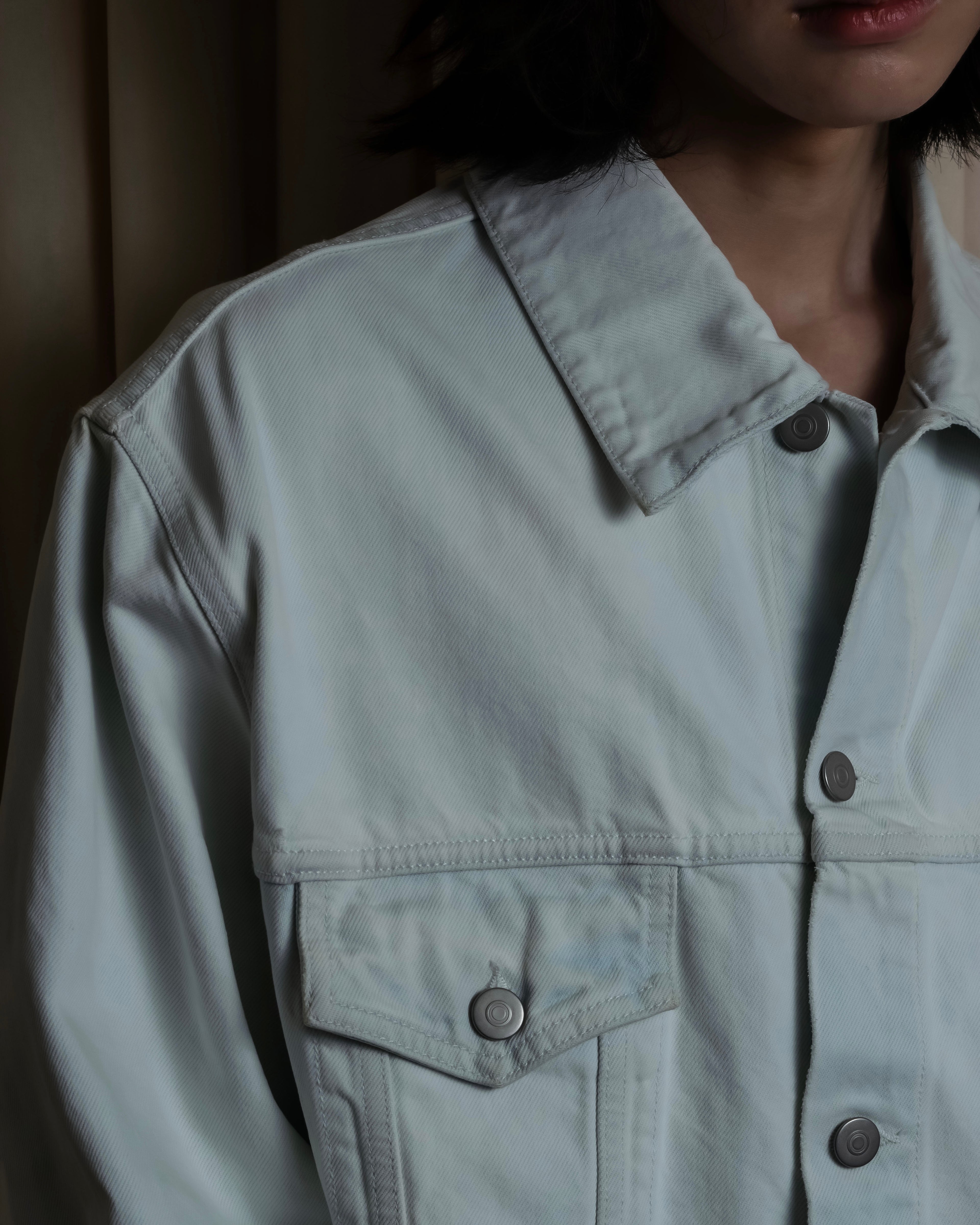 "MAISON MARGIELA" 20SS Washed pale blue denim jacket