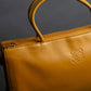 "LOEWE" Horizontal design vivid yellow color amazona bag