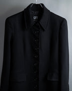 "GIANFRANCO FERRE" Multiple button sequences shaped long coat