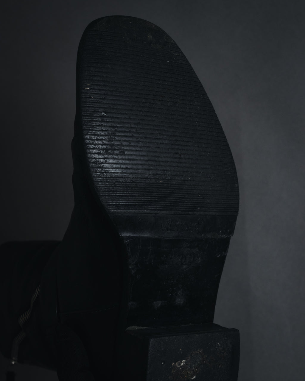 "CHANEL" 2006-12 Double-buckle leather engineer boots