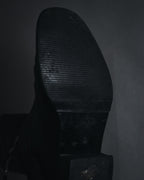 "CHANEL" 2006-12 Double-buckle leather engineer boots