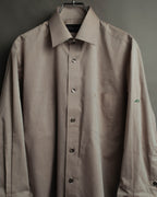 "CELINE" 80's-00's Classic diamond check long sleeve dress shirt