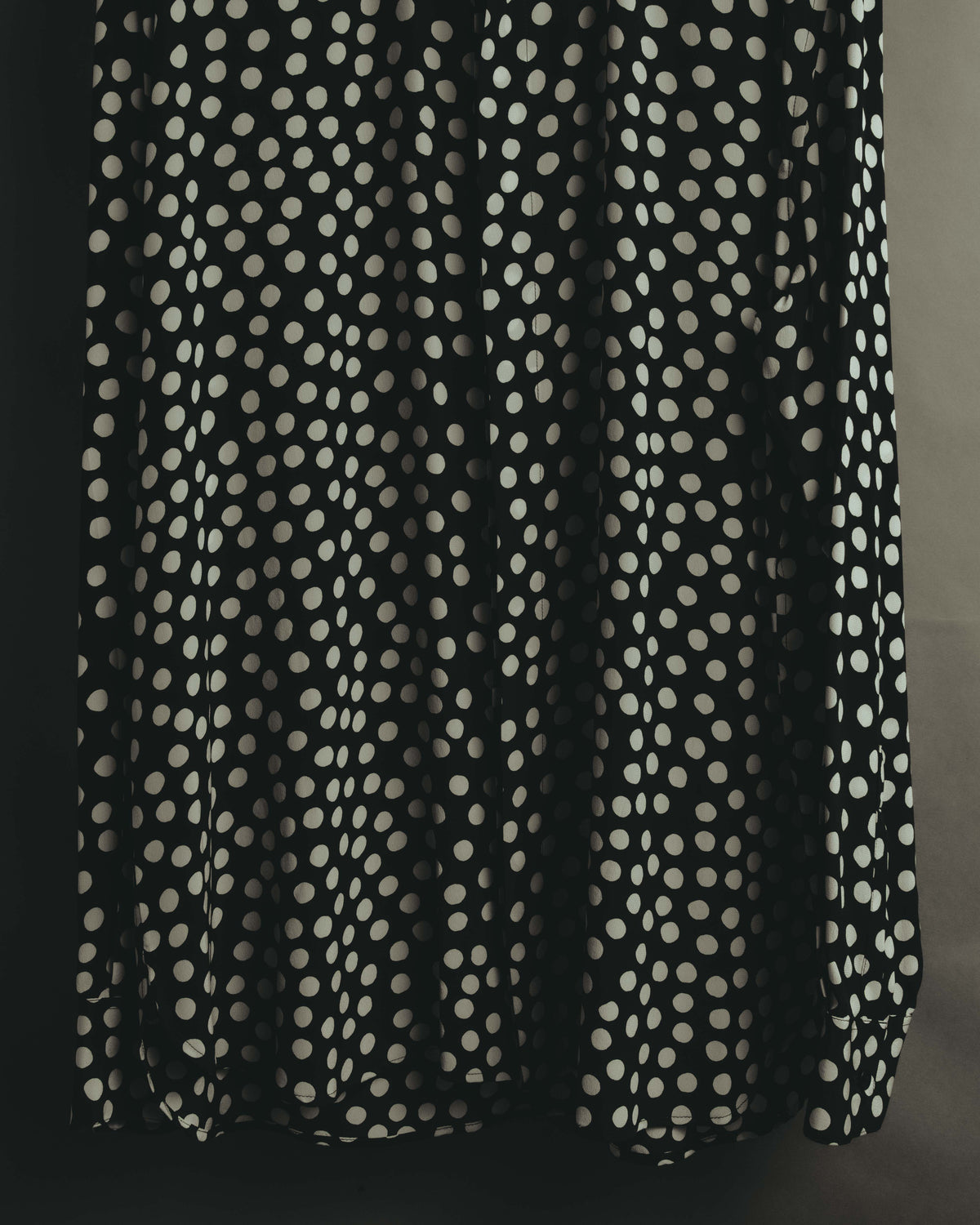 -SPECIAL- "Saint Laurent" 2019-2020 Polka dot silk long sleeve shirt