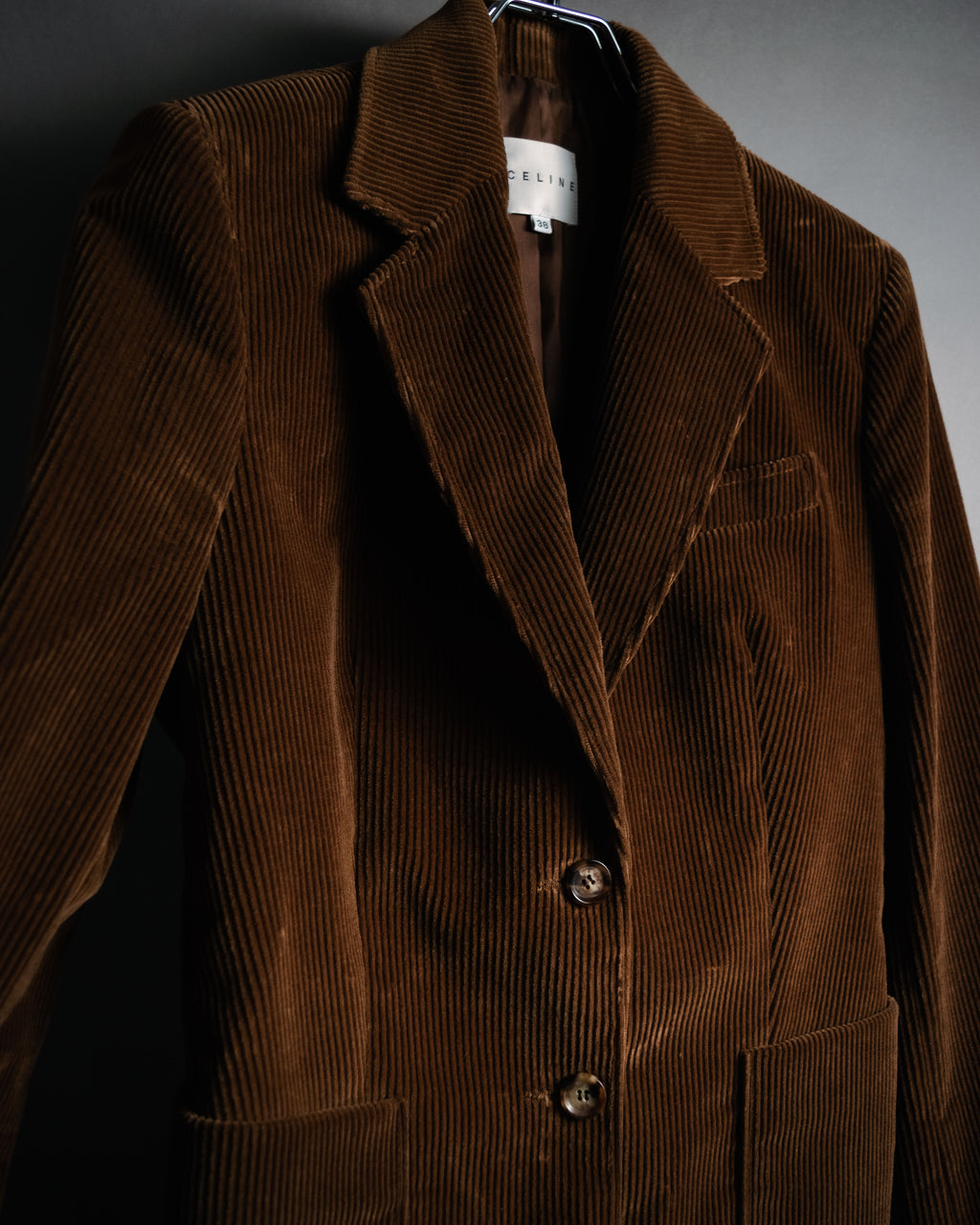“CELINE” 2000’s corduroy tailored jacket