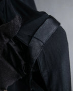 "LIMI feu" Knitted lace design belted sleeveless dress