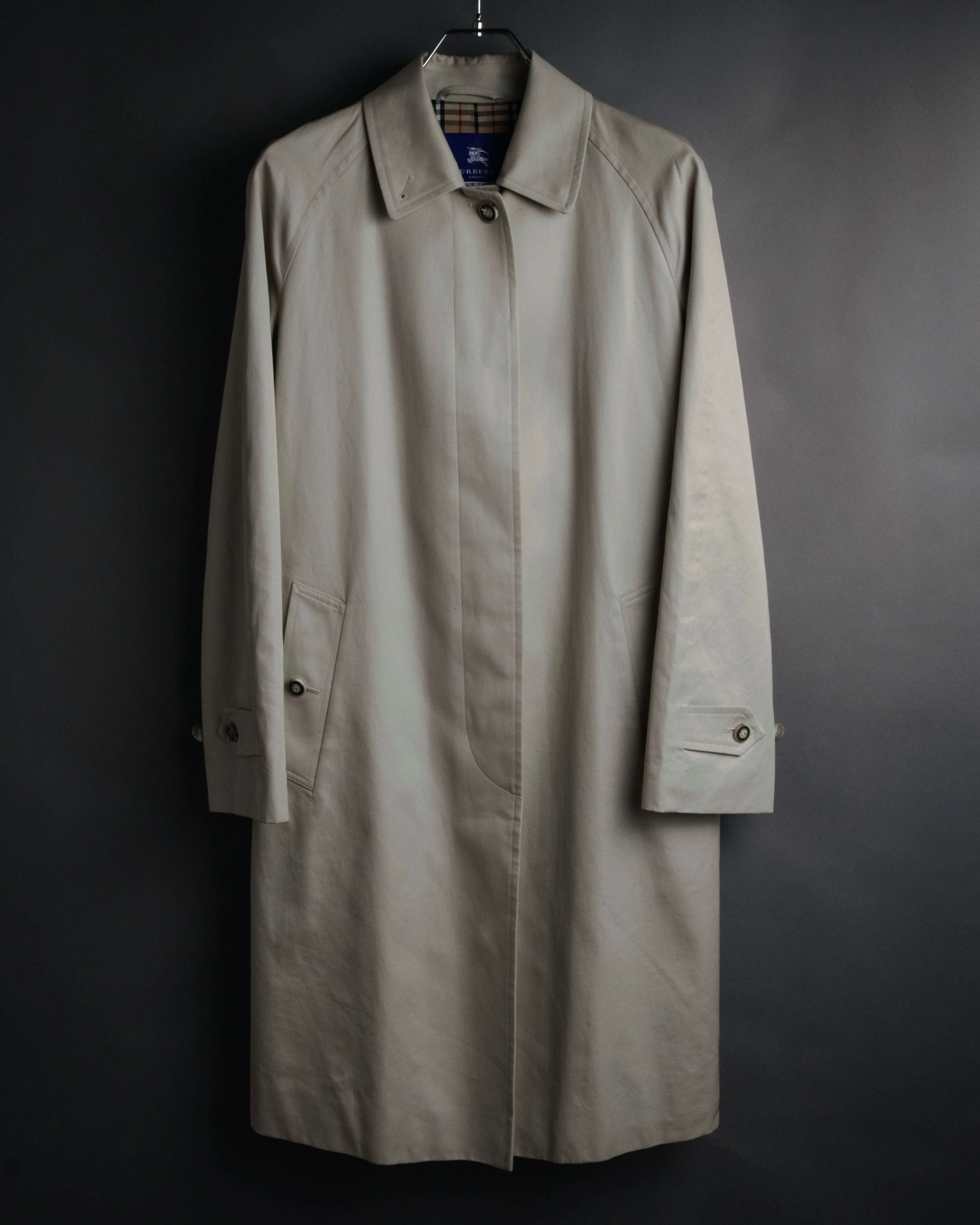 BURBERRY BLUE LABEL” 2000's Minimal balmacaan coat – MOOD