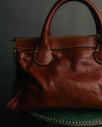 "Chloé" 00's Cognac leather top handle bag