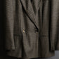 "GIORGIO ARMANI" Diamond pattern peak lapel double breasted tailored jacket