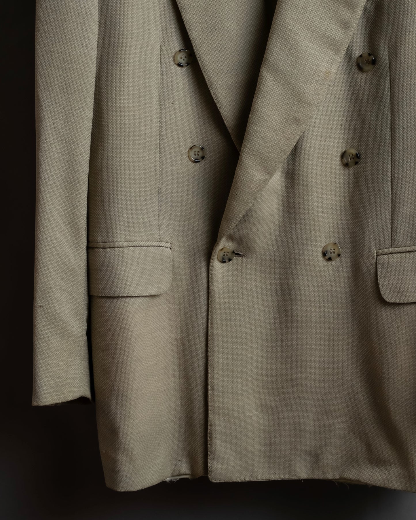 "CHRISTIAN DIOR MONSIEUR"
Peaked lapel double breasted wool tailored jacket