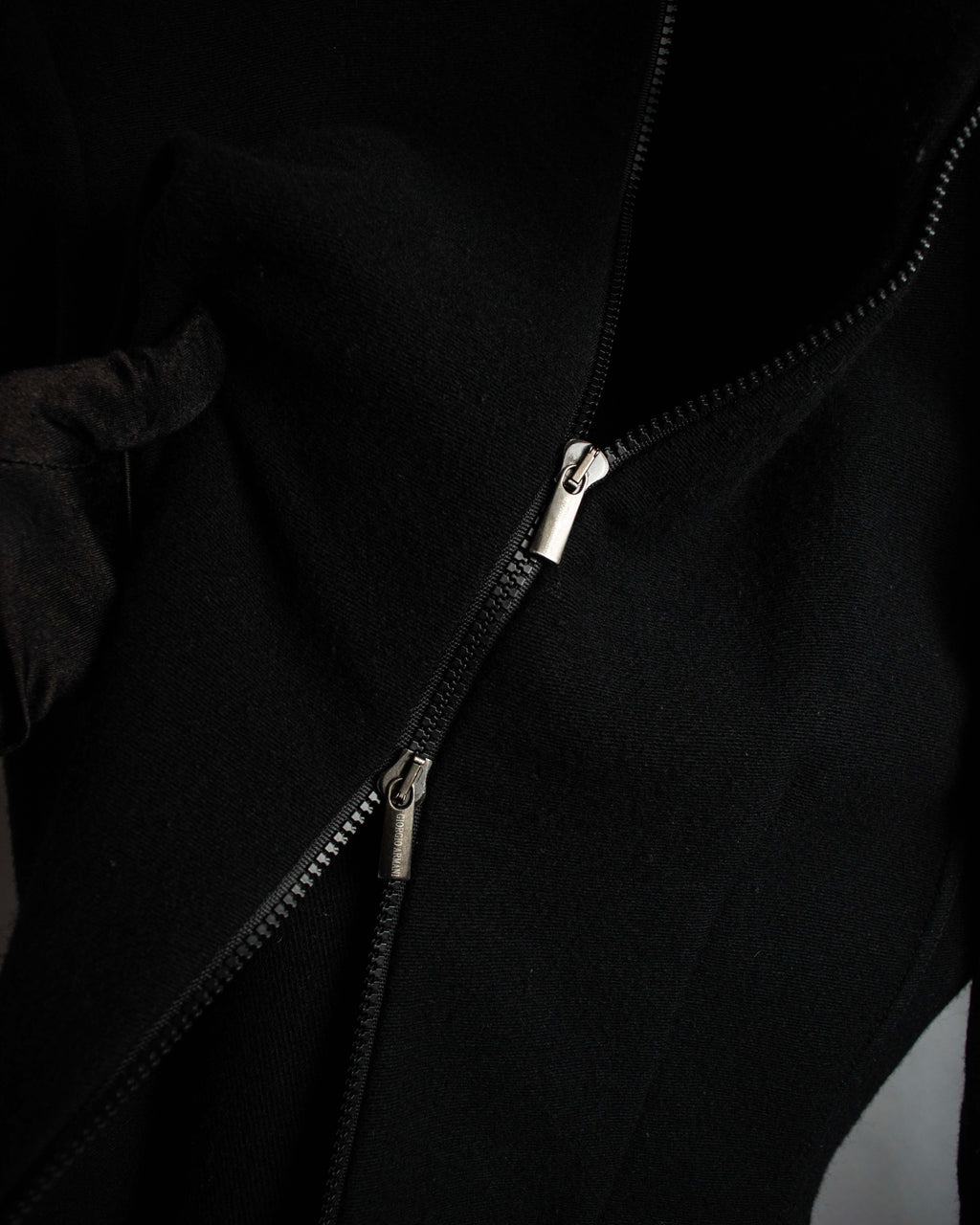 "GIORGIO ARMANI" Minimal design double zip-up jacket