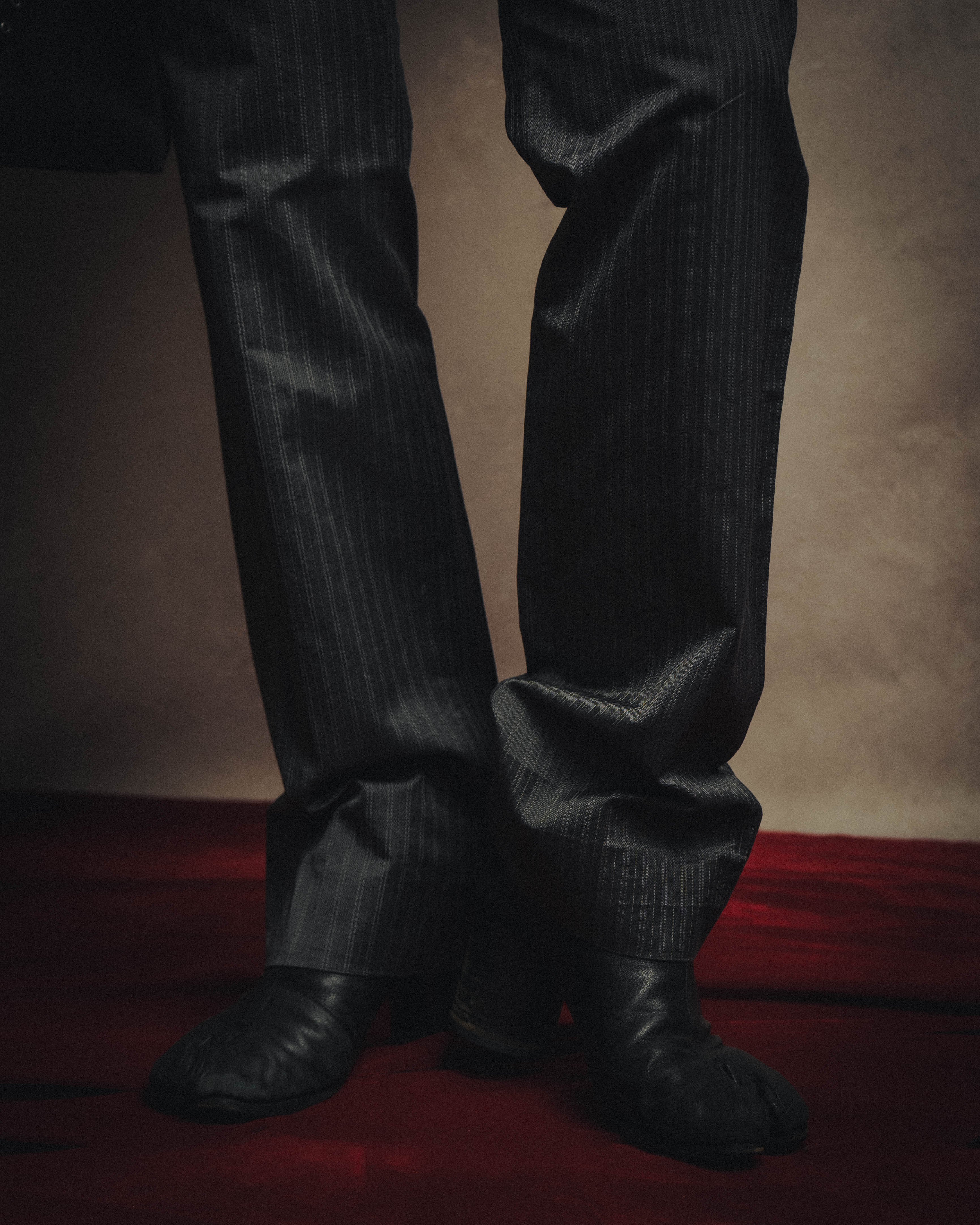 -MOOD MILLÉSIMES- 00’s pin-striped tailored dress trousers