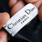 "Christian Dior" Logo＆Addict print small square scarf