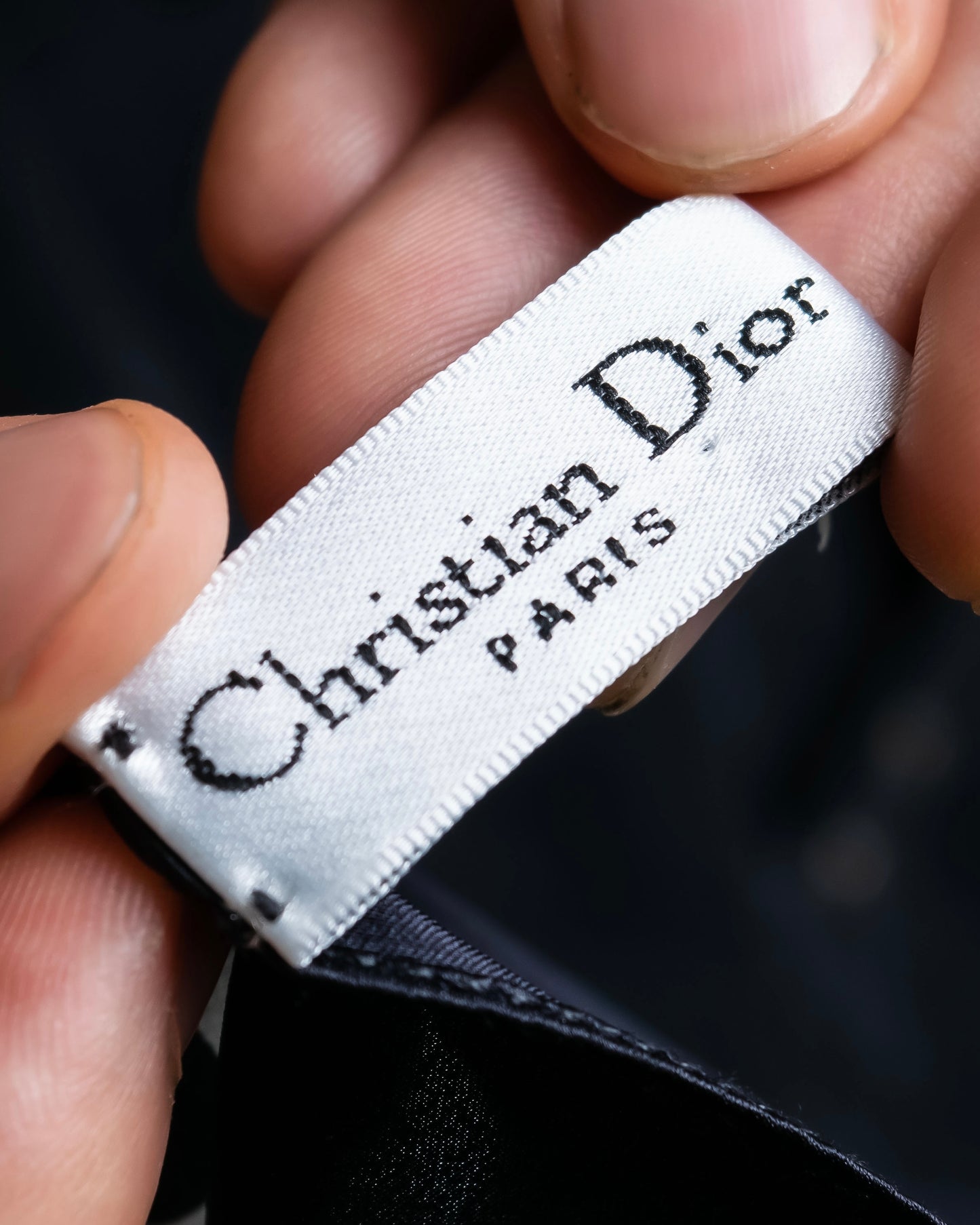 "Christian Dior" Logo＆Addict print small square scarf