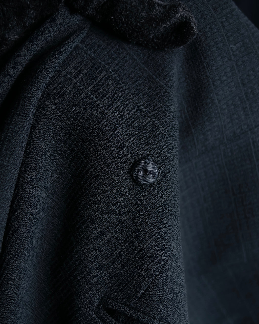 "DKNY" Asymmetrical design woven tailored jacket