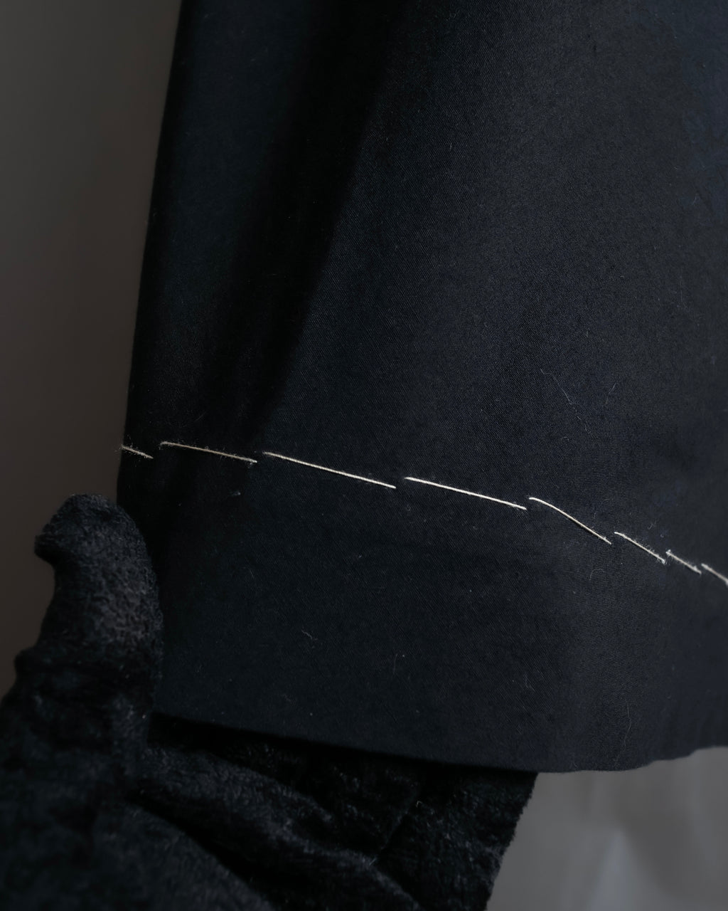 "YOHJI YAMAMOTO" Stitched hemline design flared skirt