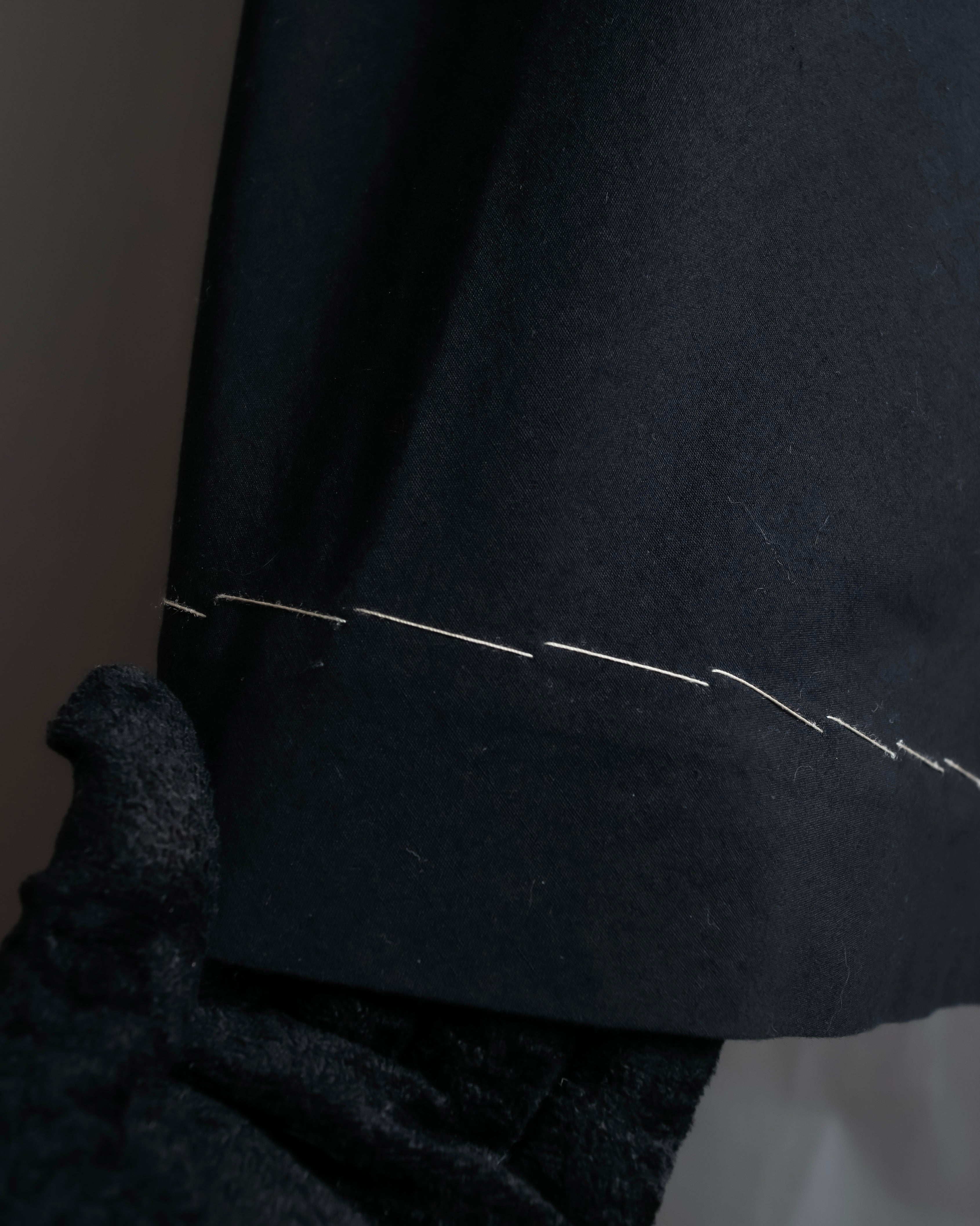 "YOHJI YAMAMOTO" Stitched hemline design flared skirt