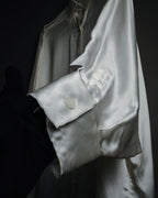 –SPECIAL– "LOEWE" 00’s Satin dolman sleeve destroy edge shirt
