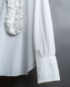 “Dolce&amp;Gabbana” Front volume frill designed shirt