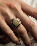 "CHANEL" 99AW Round top gorgeous design ring