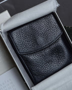 "MAISON MARGIELA" Grain texture leather snap wallet