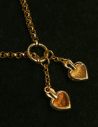 "Christian Dior" 80's-90's Romantic heart charm necklace