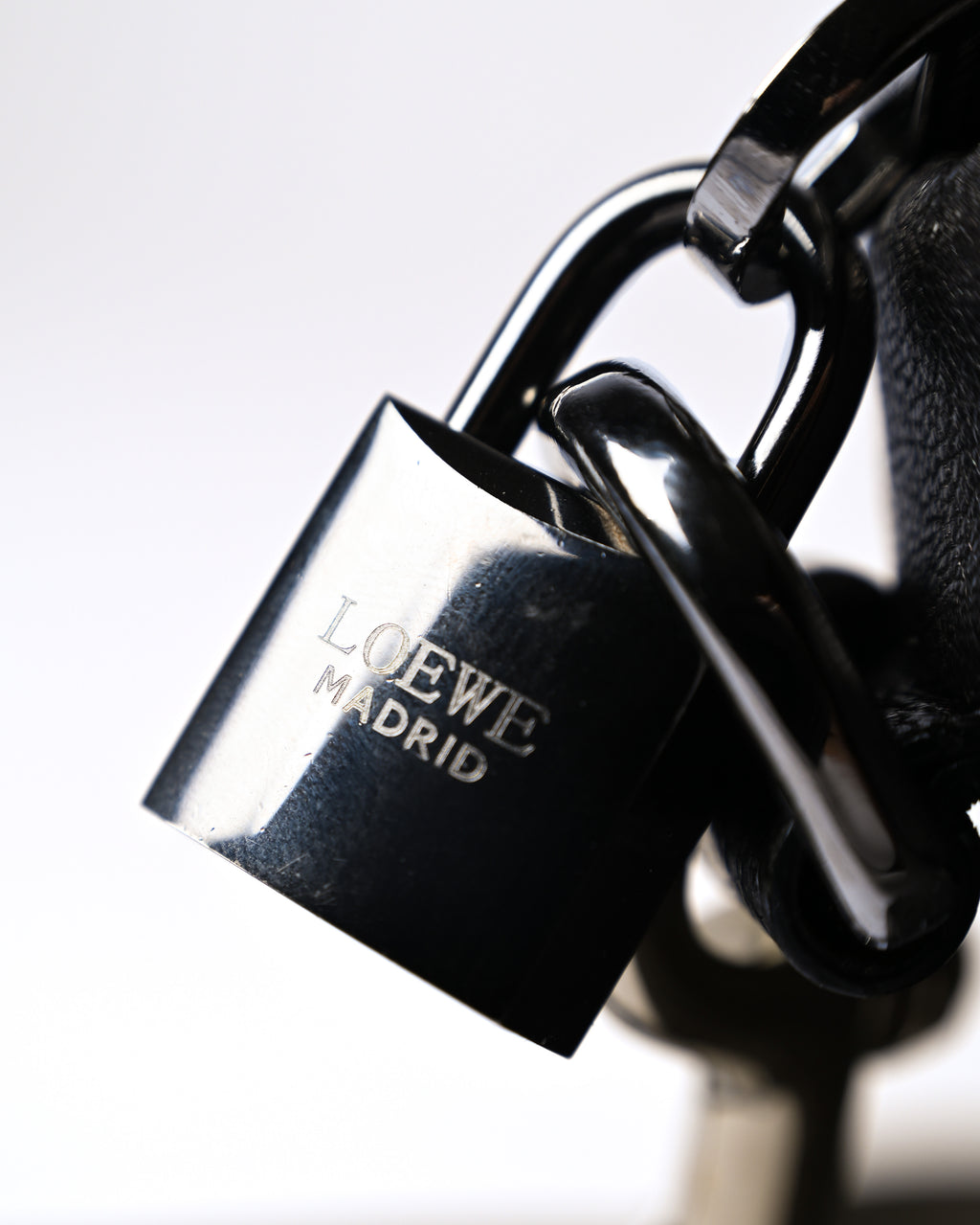 LOEWE/ Anagram 2 Way Mini Boston Hand Bag Metallic Black