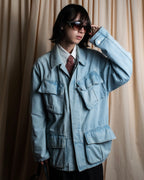 "GIORGIO ARMANI" Wave pattern silk necktie