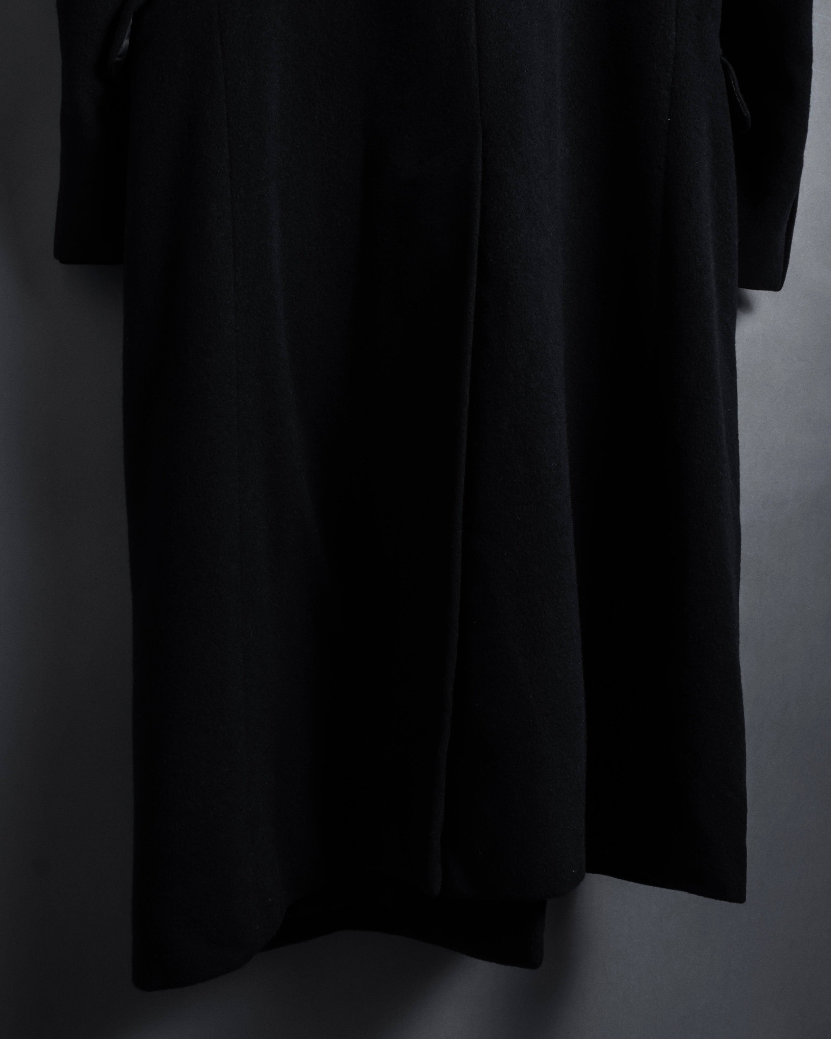 "FENDI" 80's-90's Classic cashmere long chester coat